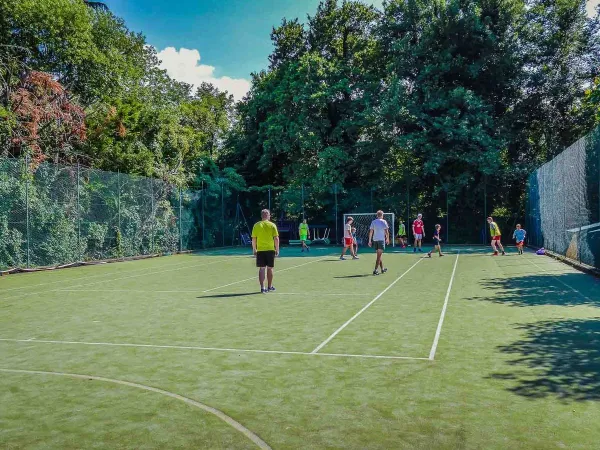 Fußballplatz auf dem Roan Camping Belvedere.