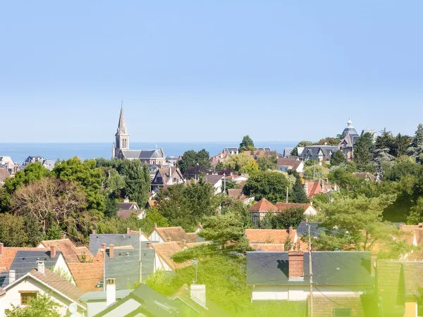 Die Stadt Houlgate in der Nähe von Roan camping La Vallée.