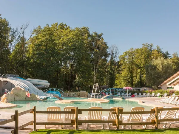 Schwimmbad auf dem Campingplatz Roan de Bonnal.