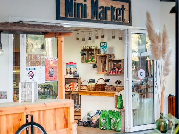 Mini-Supermarkt auf dem Roan-Campingplatz El Garrofer.