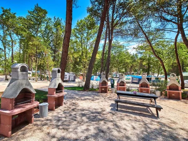 Picknicktisch auf dem Roan Campingplatz Stella Maris.
