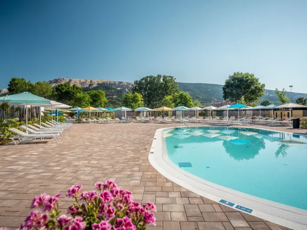 Kleines Schwimmbad auf dem Roan Campingplatz Baška Camping Resort.