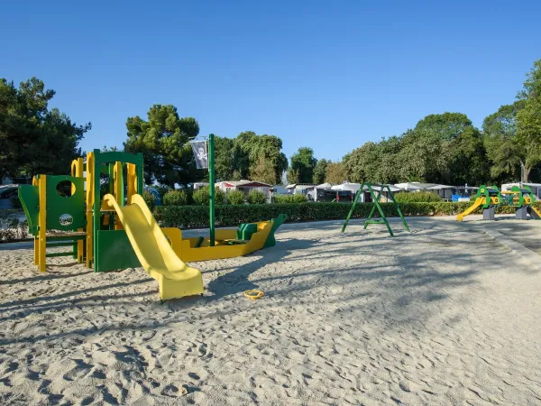 Spielplatz auf dem Roan Camping Valkanela.