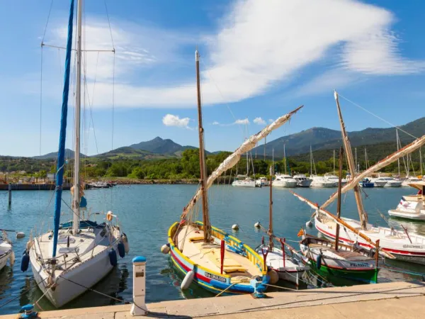 Kleiner Hafen in der Nähe von Roan Camping La Sardane.