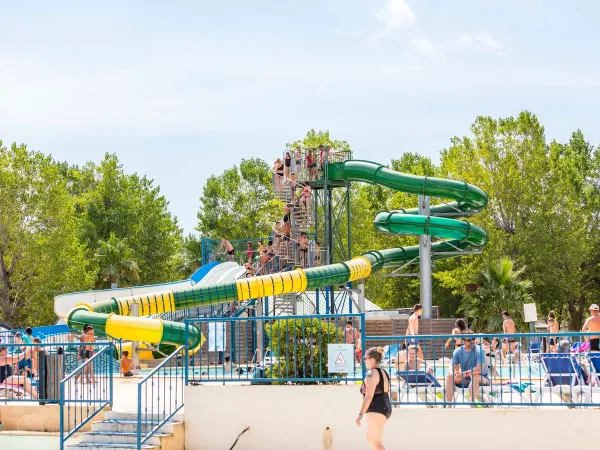 Wasserrutsche auf dem Campingplatz Roan Domaine de La Yole.