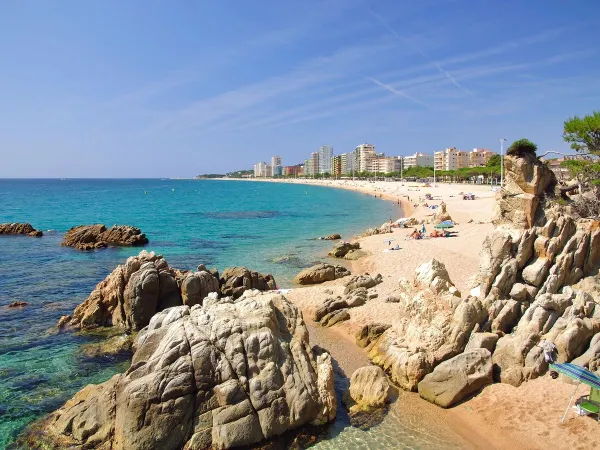 Strand Playa d'Aro in der Nähe von Roan camping Cala Gogo.