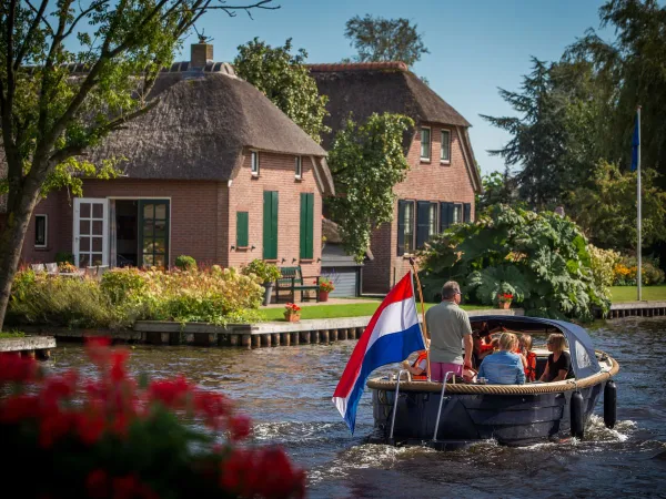 Das Dorf Giethoorn in der Nähe von Roan camping Marvilla Parks Friese Meren.