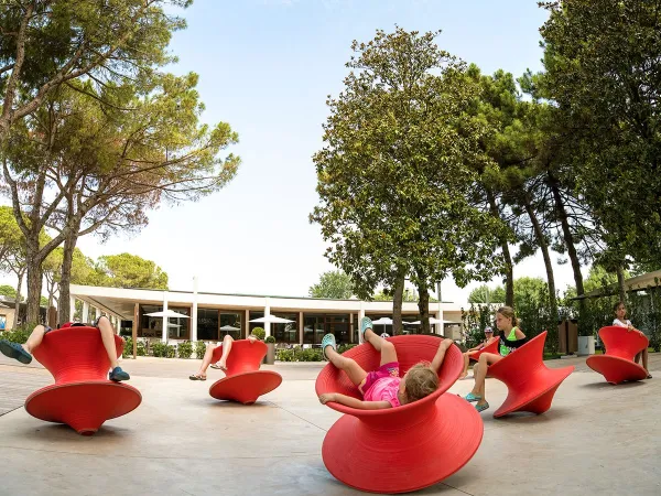 Mautobjekt für Kinder auf dem Campingplatz Roan Marina Di Venezia.