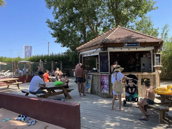 Snackbar auf dem Campingplatz Roan de Canet.