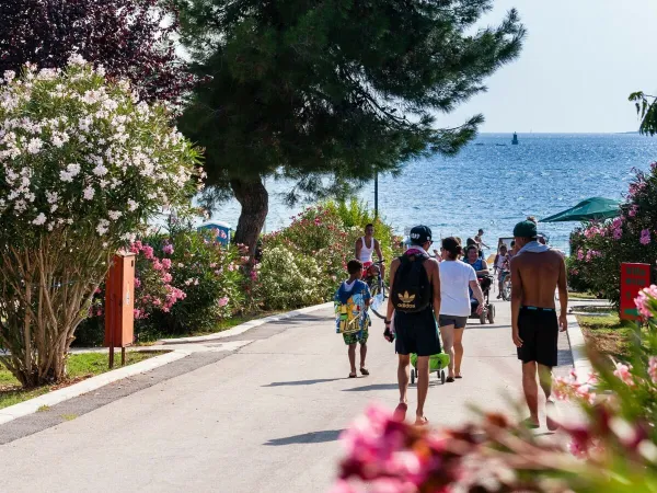 Straße zum Meer bei Roan camping Bi Village.