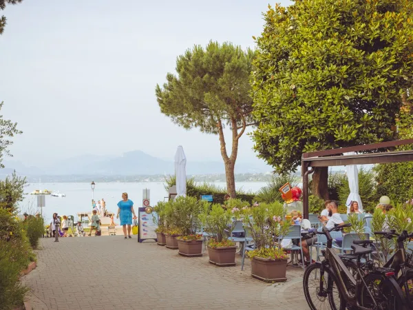 Blick auf den See auf dem Roan Campingplatz Bella Italia.