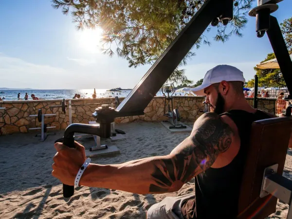 Outdoor-Fitness auf dem Campingplatz Roan in der Ferienanlage Zaton.