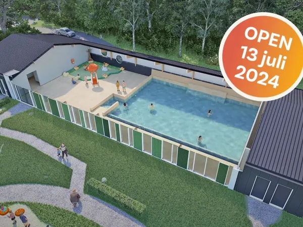 Das neue Schwimmbad auf dem Roan-Campingplatz Het Genieten.