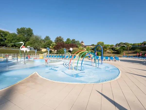 Spraypark auf dem Campingplatz Roan Saint Avit Loisirs.
