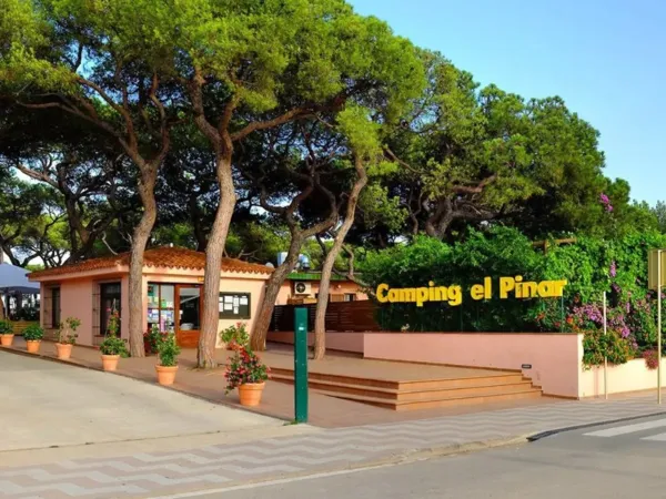 Der Eingang zum Roan-Campingplatz El Pinar.