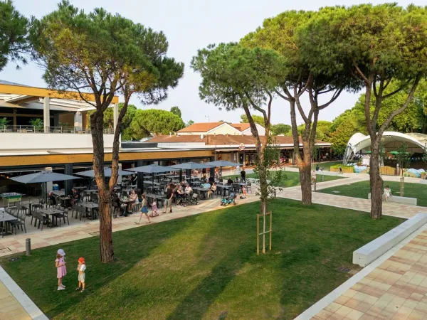 Das neue Restaurant des Campingplatzes Pra'delle Torri in Roan.