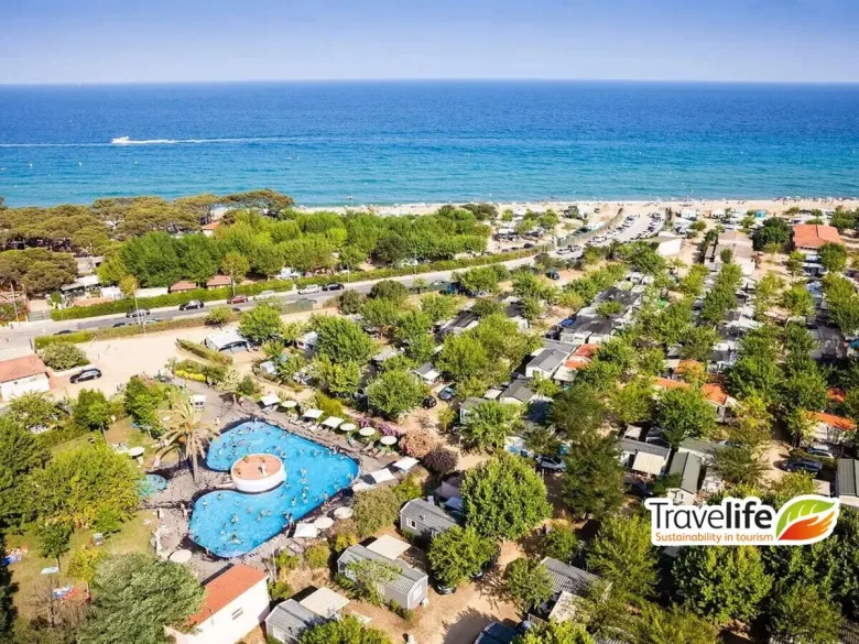 Roan-Campingplatz Alannia El Pinar, von oben fotografiert.