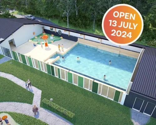 Das neue Schwimmbad auf dem Roan-Campingplatz Marvilla Parks Kaatsheuvel