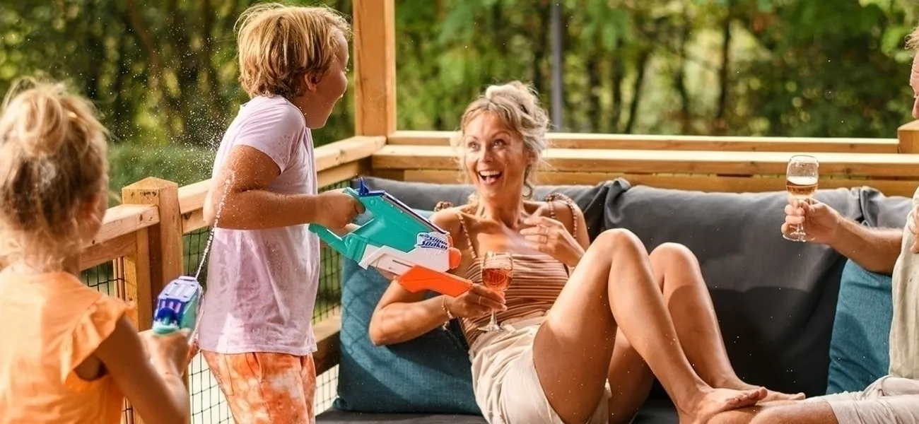 Wasserspaß auf der Veranda des Roan.